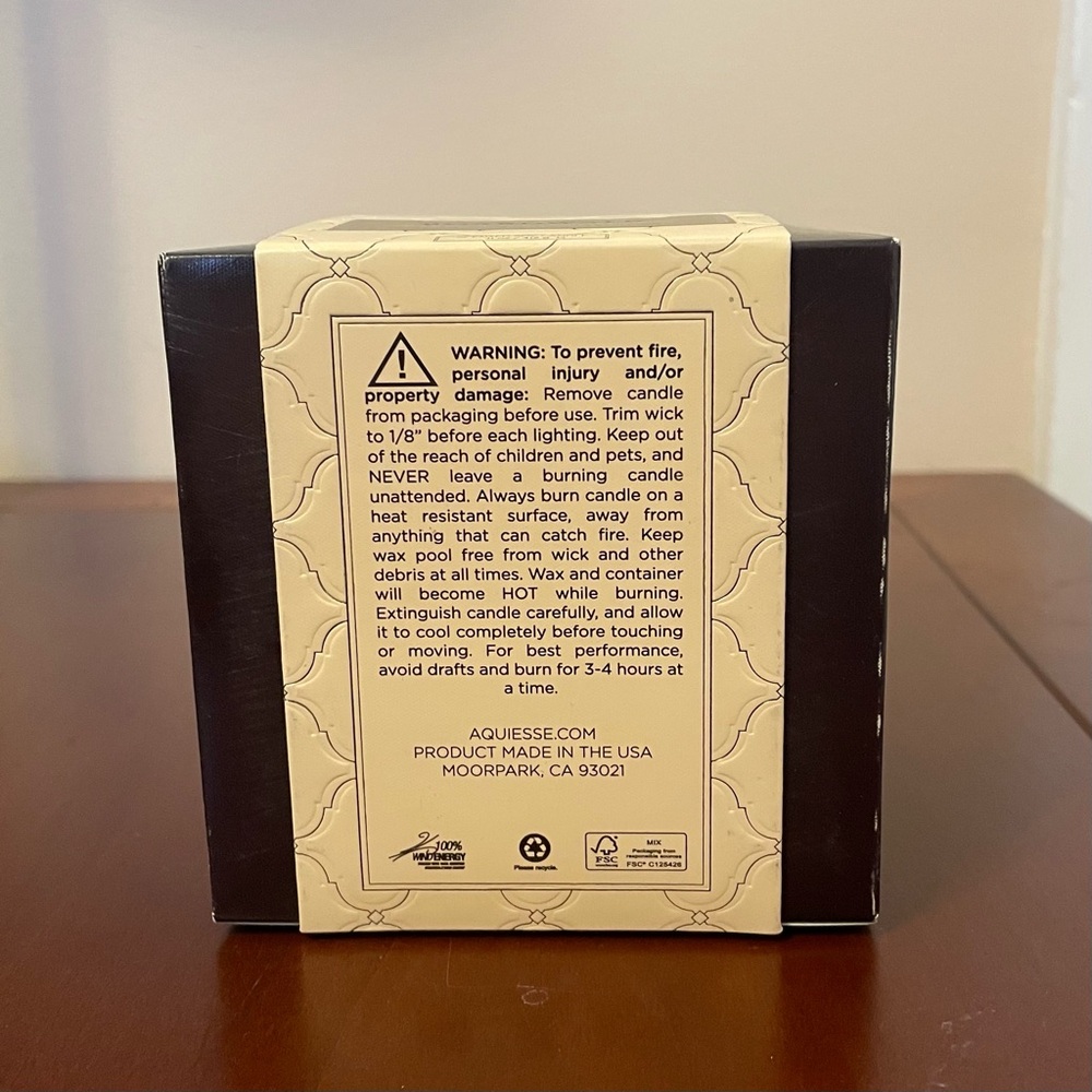 NIB New AQUIESSE “BOARDWALK” 11 OZ. SCENTED SOY WAX CANDLE Sand Sun Driftwood - Picture 11 of 14